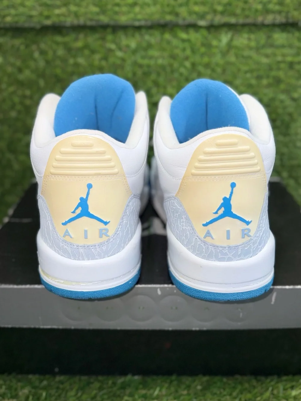 Nike Air Jordan 3 III Harbor Blue Womens 12 Mens 10.5 - Very Rare Original Box